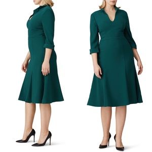 Black Halo Kensington green midi Sheath dress 12